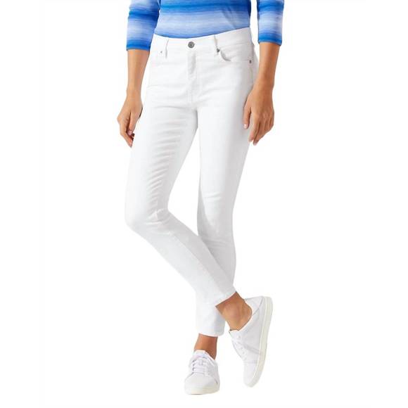 NEW TOMMY BAHAMA high rise fitted jeans in white - Picture 1 of 3